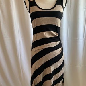 Calvin Klein tan and black dress